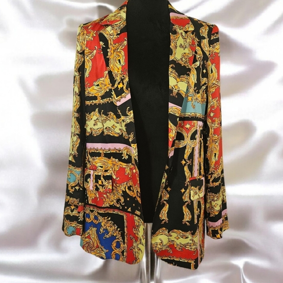 Industry Women's Paisley Print Blazer-Size Medium - Picture 7 of 16